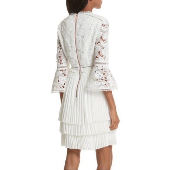 Ted Baker Bridal Stefoni White Lace Dress - Picture 3 of 5
